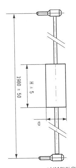 CBG型金屬化聚丙烯膜介質(zhì)鐵路軌道補(bǔ)償電容器尺寸圖
